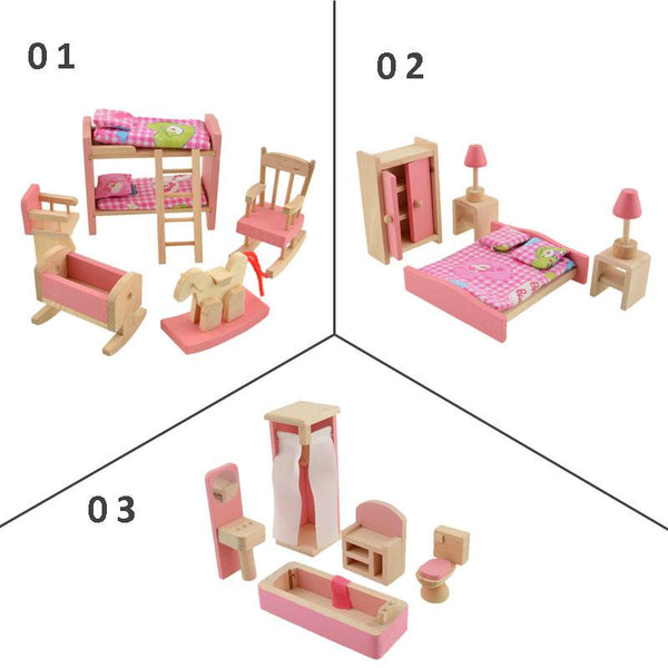 Bed Room Pink Furniture  Set