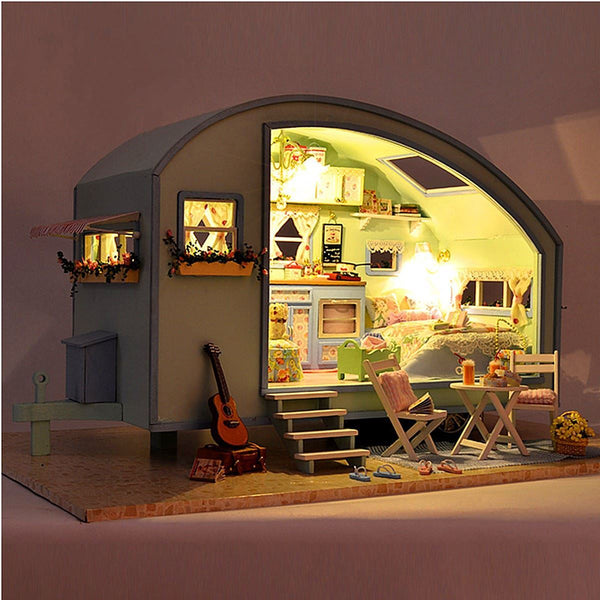 Voice-Activated Travel Caravan DIY Dollhouse