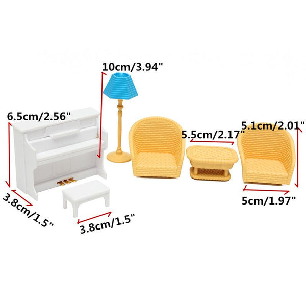 Sofa and Piano Table Miniature