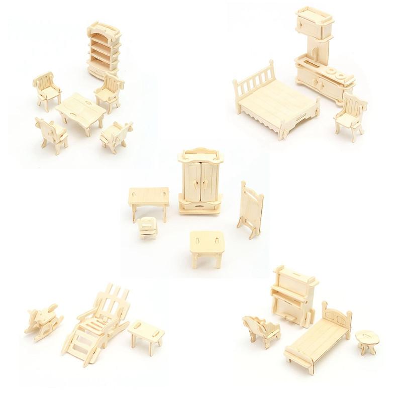 3D DIY Dollhouse Furniture Set