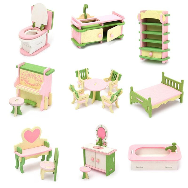Delicate Dollhouse Furniture Set